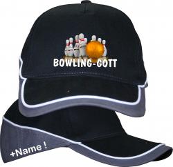 Basecap Mütze Cap Bowling Pin Spare Strike Bowling Cap Bowlinggott Tunier