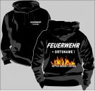 Kapuzen-Sweatshirt Feuerwehr Motiv 13