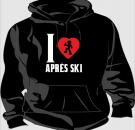 Kapuzen-Sweatshirt Skisport Motiv 1