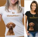 Girlie-Shirt Magyar Vizsla Motiv 1