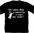 T-Shirt Badminton Motiv 23